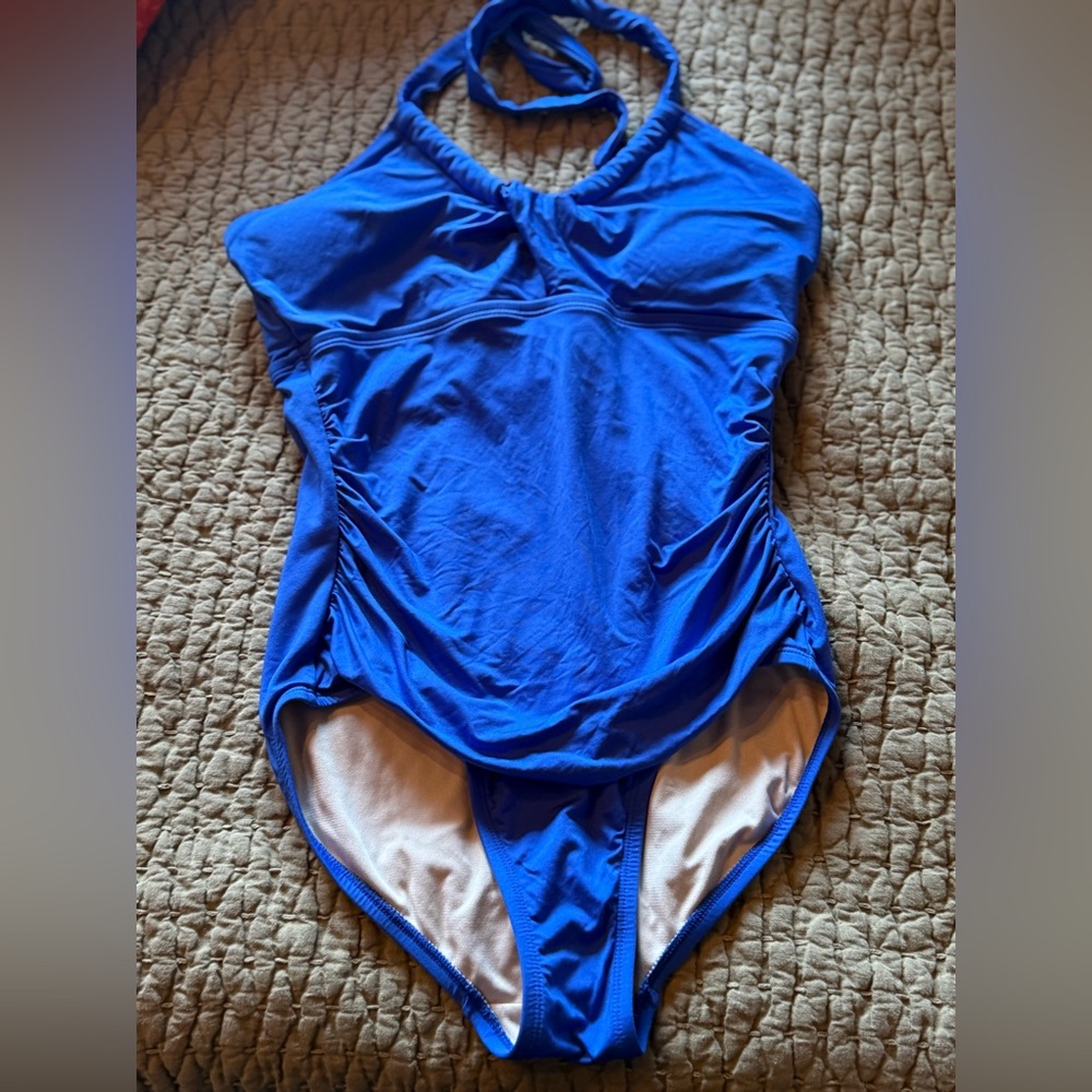 Merona Vibrant Blue Women's One Piece Swimsuit